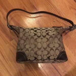 Brown coach purse
